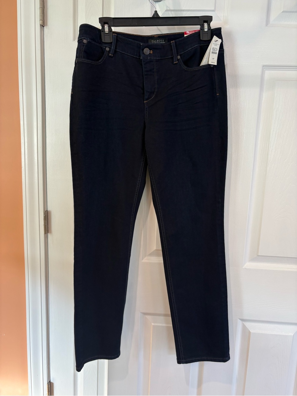 NWT- Talbots Women's Dark Indigo Straight-Leg Jeans